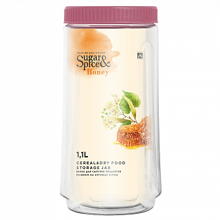 Банка для сыпучих продуктов Sugar&Spice Honey 1,1 л SE224910054 брусника