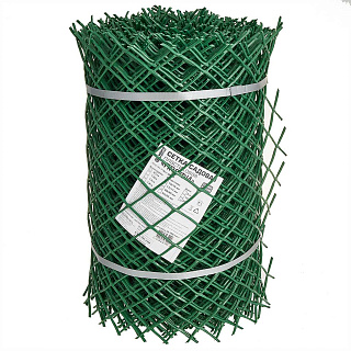 Сетка садовая пластиковая ромбическая 40x40 мм, 0,5x20 м ПРОФИ