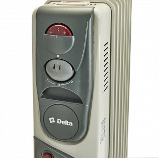 Обогреватель масляный D07F-7 "DELTA", 1500 Вт, 7 секций, с вентилятором