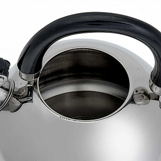 Чайник со свистком 4,5 л из нержавеющей стали, индукционное дно WEBBER BE-0528 черный