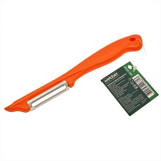 Нож для чистки овощей с лезвием из нержавеющей стали 18х2 см BE-5328 оранжевый