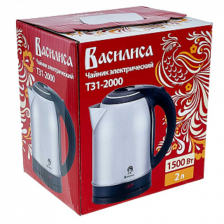 Чайник электрический 1500 Вт, 2 л ВАСИЛИСА Т31-2000