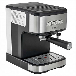Кофеварка 850 Вт, 1,5 л, 15 бар DELTA LUX DE-2003 черная