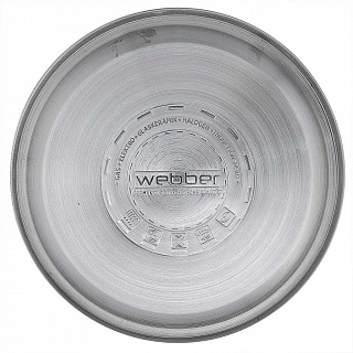 Чайник со свистком 4,5 л из нержавеющей стали, индукционное дно WEBBER BE-0528 черный