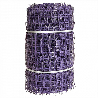 Сетка садовая пластиковая квадратная 33×33 мм, 0,5×20 м ПРОФИ фиолетовая