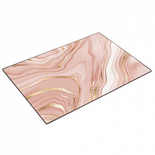 Доска разделочная 20×30 см стеклянная ДВ6-019 "Розовый камень"