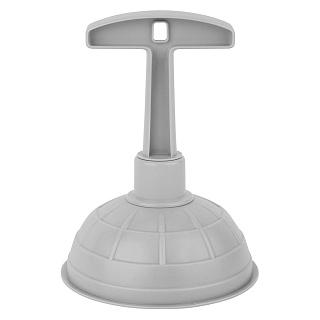 Вантуз Disco 125 мм SC320310025 серебряный