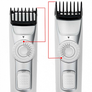 Машинка для стрижки волос 2 Вт DELTA LUX DE-4208A аккумуляторная белая с серебристым