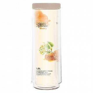 Банка для сыпучих продуктов Sugar&Spice Honey 1,6 л SE225010005 латте