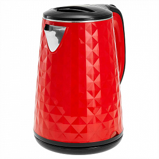 Чайник электрический 1500 Вт, 1,8 л ВАСИЛИСА ВА-1032, двойной корпус, красный