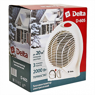 Тепловентилятор электрический 2000 Вт DELTA D-605