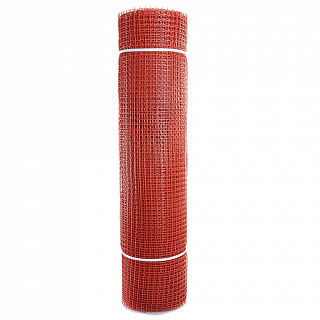 Сетка садовая пластиковая квадратная ПРОФИ 15x15мм, 1x20м, красная
