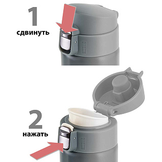 Термокружка вакуумная 380 мл со съемным ситечком ALPENKOK AK-04818A бирюзовая