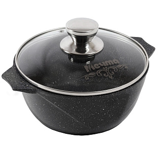Кастрюля 3 л АП Гранит black 43802