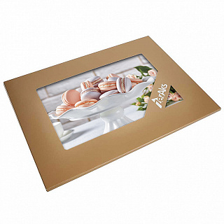 Доска разделочная 30х40см стеклянная ДВ7-012 "Макарунс на блюде"