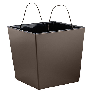 Горшок для цветов InGreen London CUBE 250х250 мм, 11,6 л, c дренажной вставкой IG780110105 французский платан