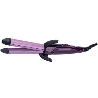Мультистайлер 4 в 1 для завивки, выпрямления и гофрирования волос ВАСИЛИСА ВА-3702 фиолетовый с черным