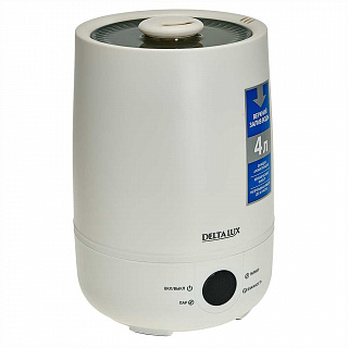 Увлажнитель воздуха ультразвуковой 30 Вт, 4 л, с керамическим фильтром DELTA LUX DE-3705 белый