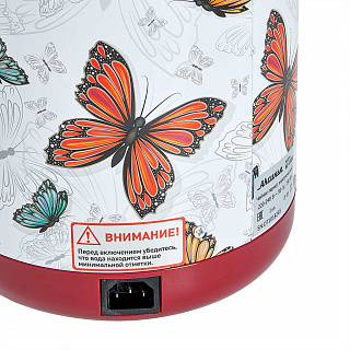 Чайник-термос электрический 750 Вт, 4 л АКСИНЬЯ КС-1800 "Бабочки"