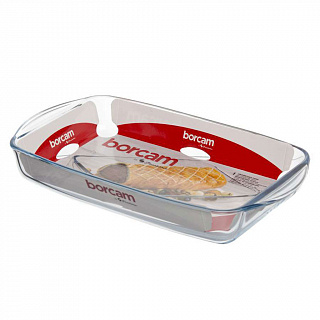 Посуда для СВЧ лоток прямоугольный 33,6×19×5 см, 2 л без крышки 59006