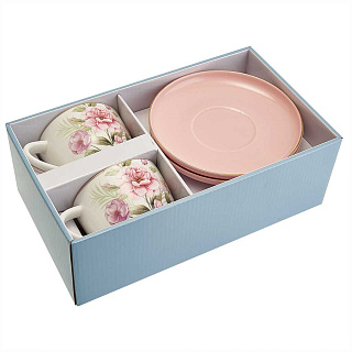 Чайный набор 4 предмета Ф2-048P/2 "Blossom Pink" в подарочной коробке