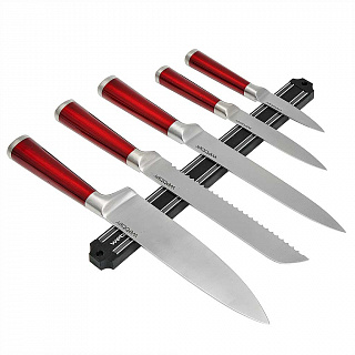 Набор кухонных ножей c магнитным держателем 6 предметов ВЕ-2265