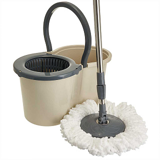 Комплект для уборки SPIN MOP (бежевый) 37995