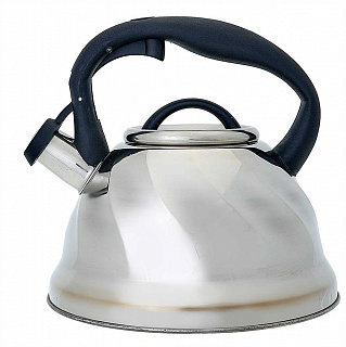 Чайник со свистком 3 л из нержавеющей стали, капсулированное дно WEBBER BE-0525
