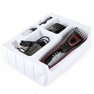 Машинка для стрижки волос DELTA LUX DE-4200А аккумуляторная, фиолетовая