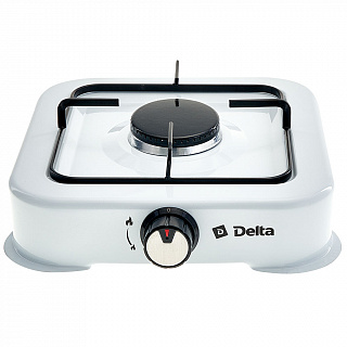 Газовая плита настольная 1-конфорочная DELTA D-2205 белая