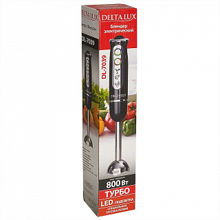 Блендер погружной 800 Вт DELTA LUX DL-7039 черный