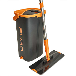 Комплект для уборки PURO FLAT MOP (Черный) 51002