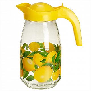 Кувшин 1,5 л Лимоны (круговая деколь) 1607-Д