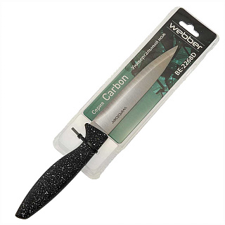 Нож 5" (12,7 см) универсальный из нержавеющей стали BE-2268D "Carbon" черный гранит