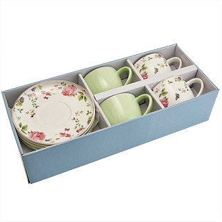 Чайный набор 8 предметов Ф2-044P/4 "Blossom Green" в подарочной коробке