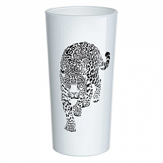 Набор стаканов 6 штук  230 мл "Леопард" 1256/DPP черный/белый