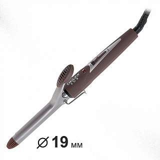 Щипцы для завивки волос 25 Вт, 19 мм DELTA LUX DL-0630 коричневые