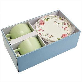Чайный набор 4 предмета Ф2-047P/2 "Blossom Green" в подарочной коробке