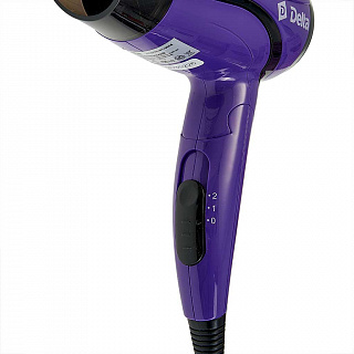 Фен 1000 Вт DELTA DL-0906 фиолетовый
