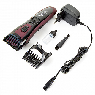Машинка для стрижки волос DELTA LUX DE-4200А аккумуляторная, фиолетовая