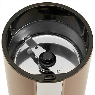 Кофемолка электрическая 250 Вт, 70 г DELTA LUX DE-2202 бежевая
