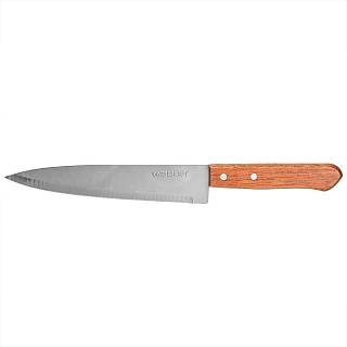 Нож 8" (20 см) большой поварской из нержавеющей стали "WOOD" BE-2312/А дерево