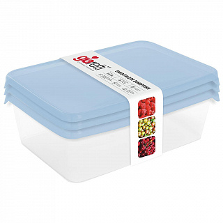 Набор контейнеров для заморозки Sugar&Spice (3×0,9 л) SE102812044 голубой