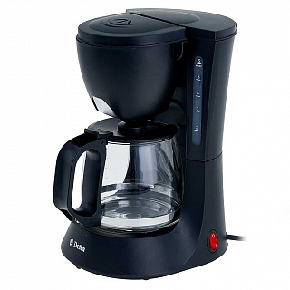 Кофеварка 600 Вт, 600 мл DELTA DL-8153 черная