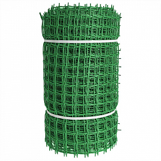 Сетка садовая пластиковая квадратная 33×33 мм, 0,5×20 м ПРОФИ зеленая