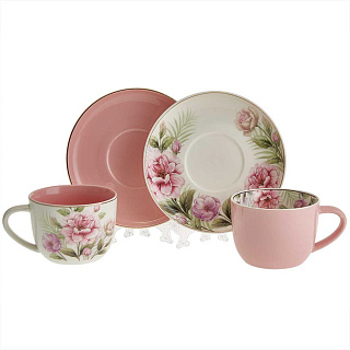 Чайный набор 8 предметов Ф2-043P/4 "Blossom Pink" в подарочной коробке