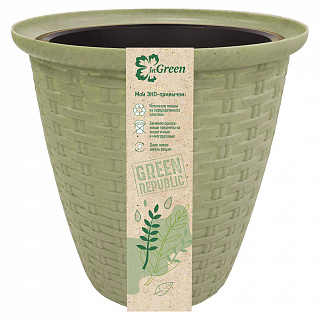Горшок InGreen for Green Republic 185 мм, 3 л с дренажной вставкой 1,5 л ING6212ЭКОПЛ полынь