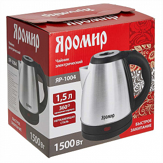 Чайник электрический 1500 Вт, 1,5 л ЯРОМИР ЯР-1004