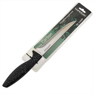 Нож 6" (15,24 см) разделочный из нержавеющей стали BE-2268F "Carbon" черный гранит