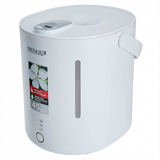 Увлажнитель воздуха ультразвуковой 30 Вт, 2,8 л, с керамическим фильтром DELTA LUX DE-3702 белый